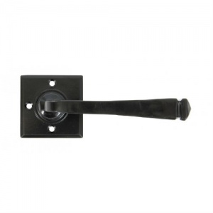 Avon Lever Door Handle on Square Rose - Unsprung